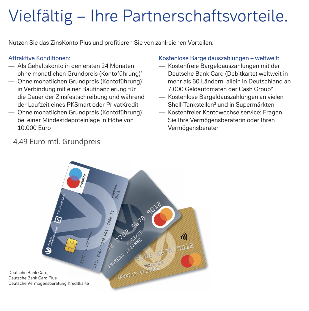 Deutsche Bank ZinsKonto Plus